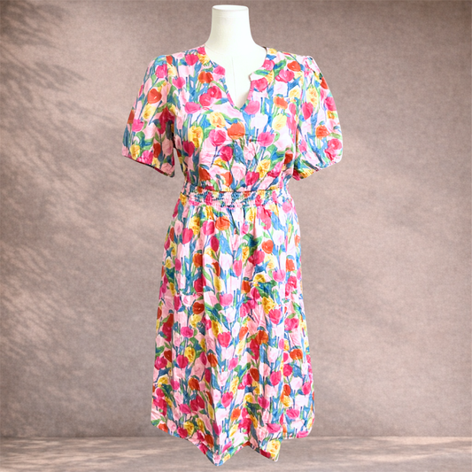 Bloomchic Tulip Print Midi Dress | Size 18-20 | New with tags