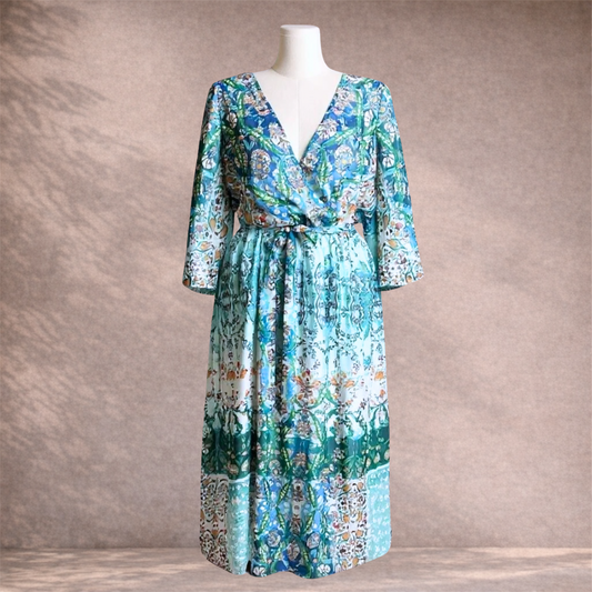 City Chic Boho Belted Maxi Dress | Plus Size L/20 | New with tags