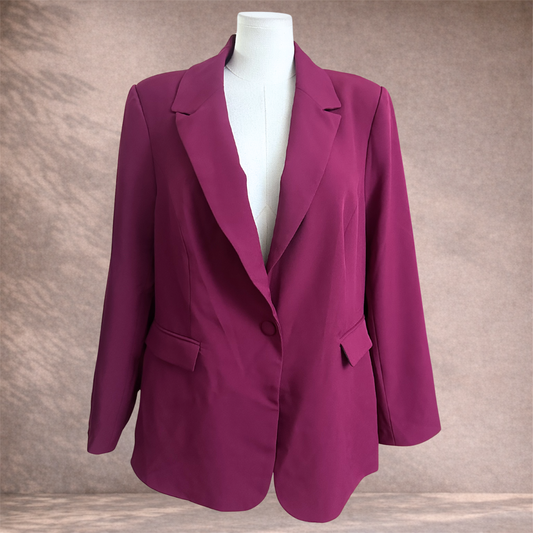 City Chic Magenta Jacket | Plus Size L/20 | New with tags