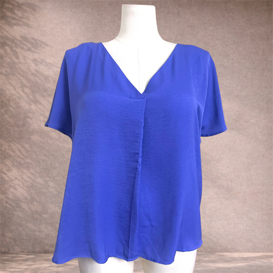 Preview Blue Short Sleeve Top | Size 18